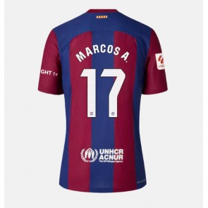 Barcelona Marcos Alonso #17 Hjemmebanetrøje Dame 2023-24 Kort ærmer